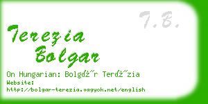 terezia bolgar business card